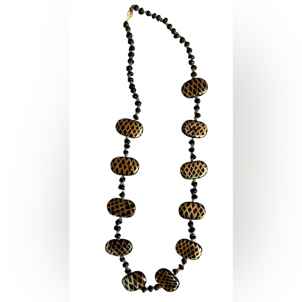 VTG Venetian glass beaded Handmade necklace | Boho Concert Glam